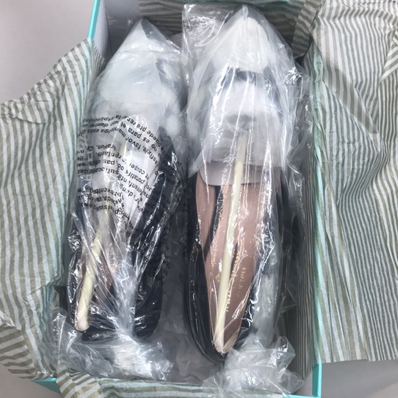 NWT,KATE SPADE Daze Kitten Heels Black\off White - Picture 8 of 15